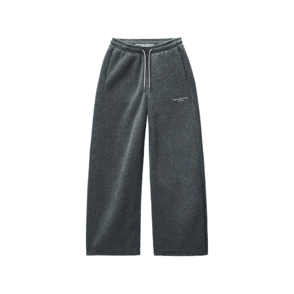 Alexander Wang Mid-rise Track Pant W/ Rhinestone Drawcord