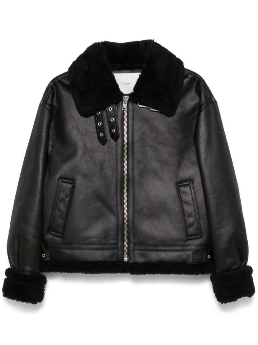 faux-leather jacket