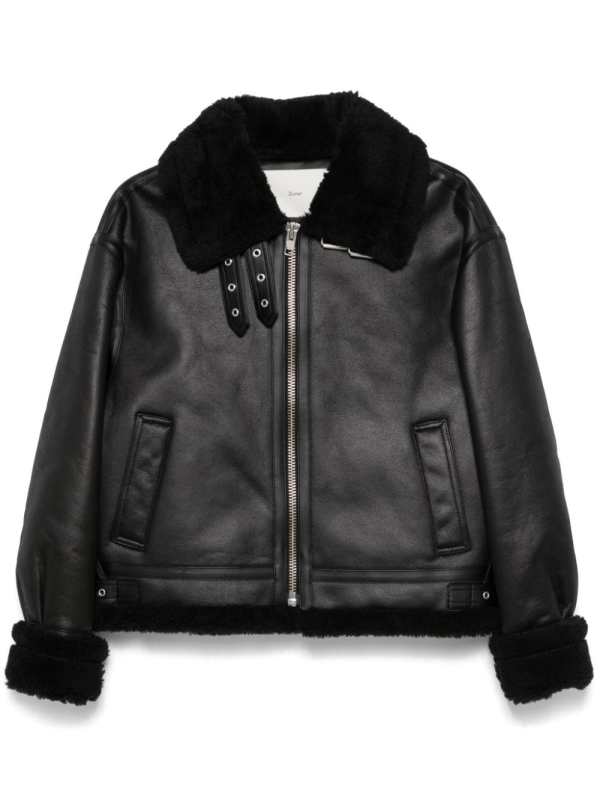 faux-leather jacket
