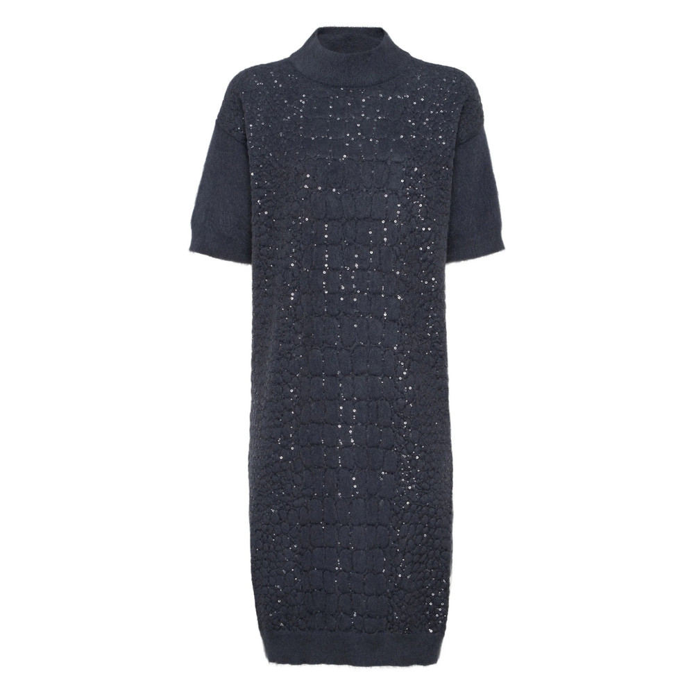 Brunello Cucinelli Croc-motif Sequin Dress
