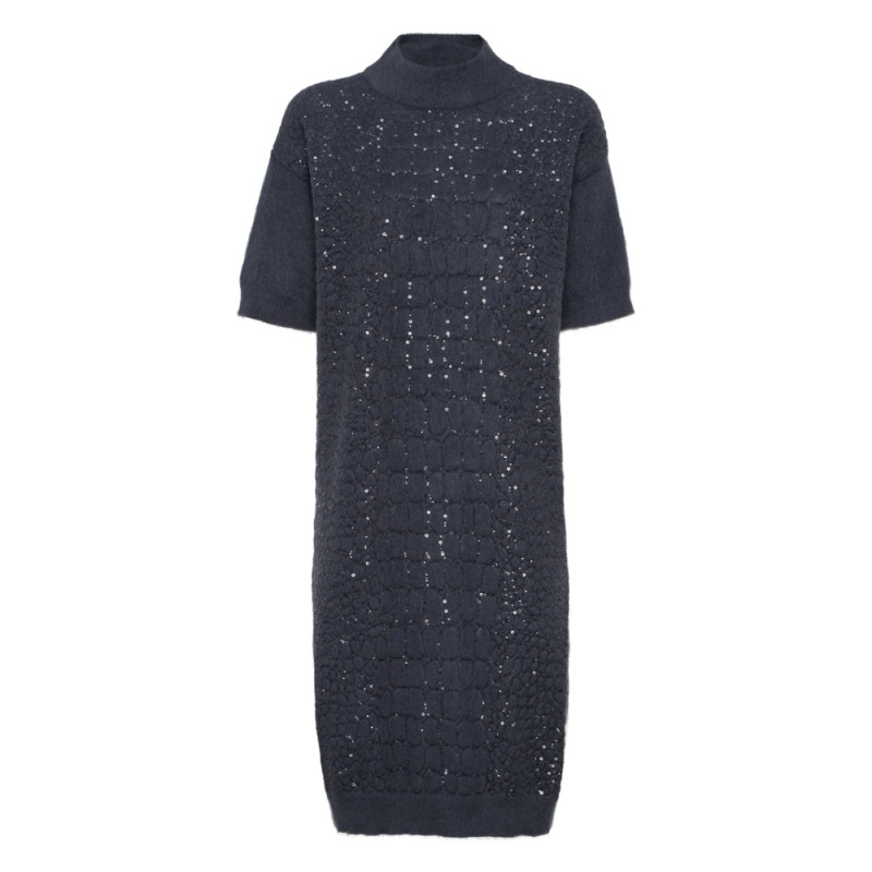 Brunello Cucinelli Croc-motif Sequin Dress
