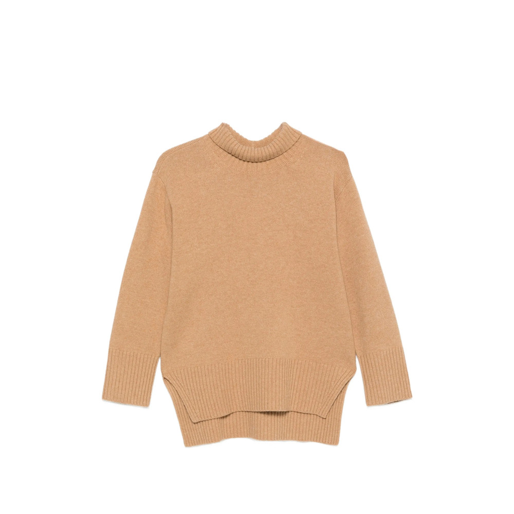 Calvin Klein Lux Ribbed-knit High-neck Sweater