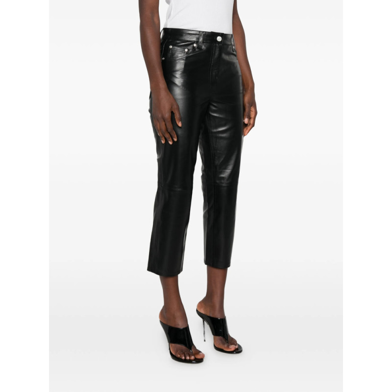 Iro Leather Cropped Trousers