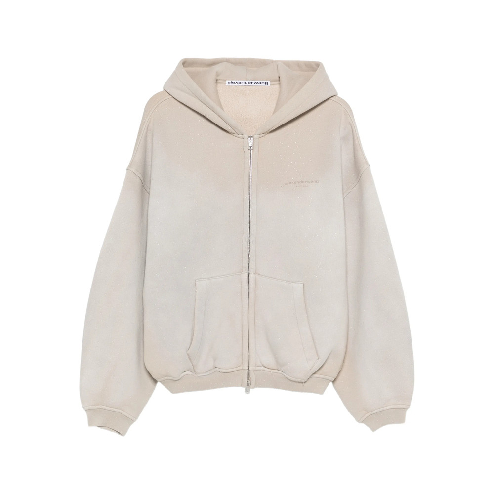 Alexander Wang Crystal-embellished Hoodie