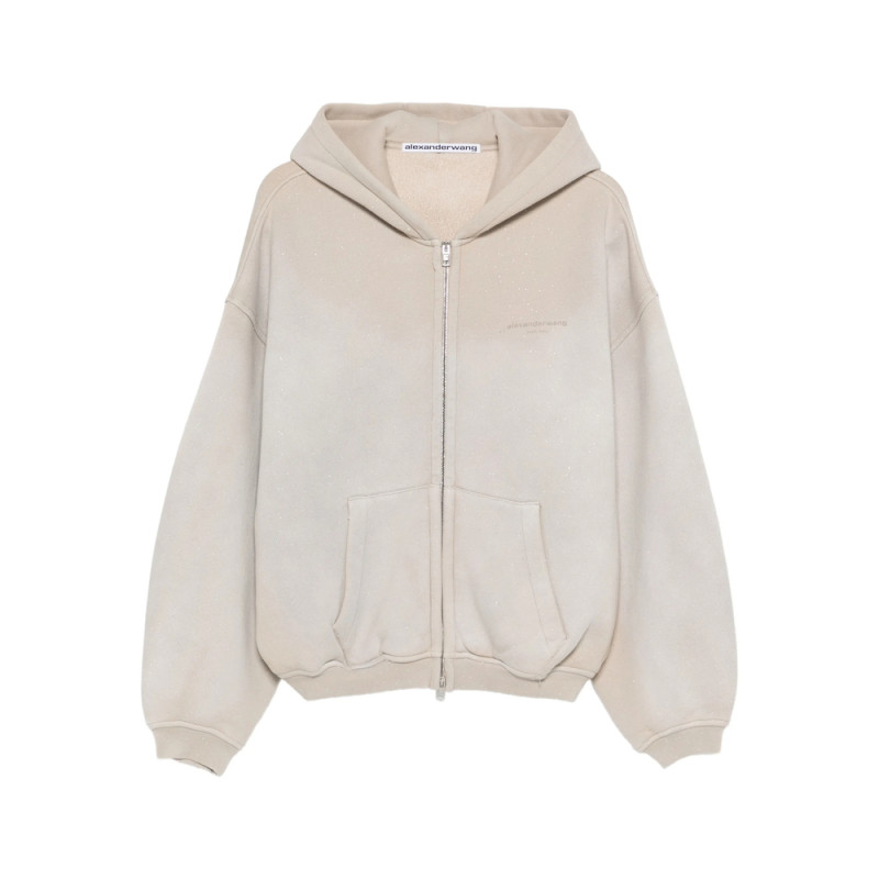 Alexander Wang Crystal-embellished Hoodie