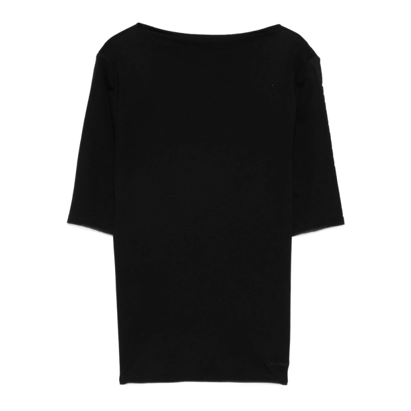 Calvin Klein Boat-neck Short-sleeve Top