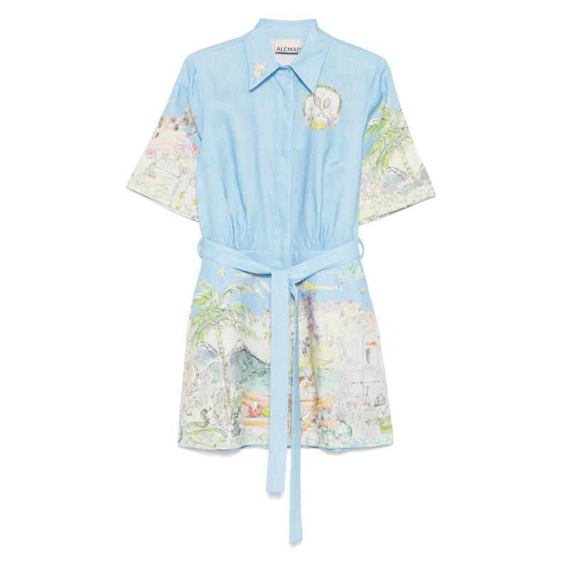 Alemais Graphic-print Mini Dress