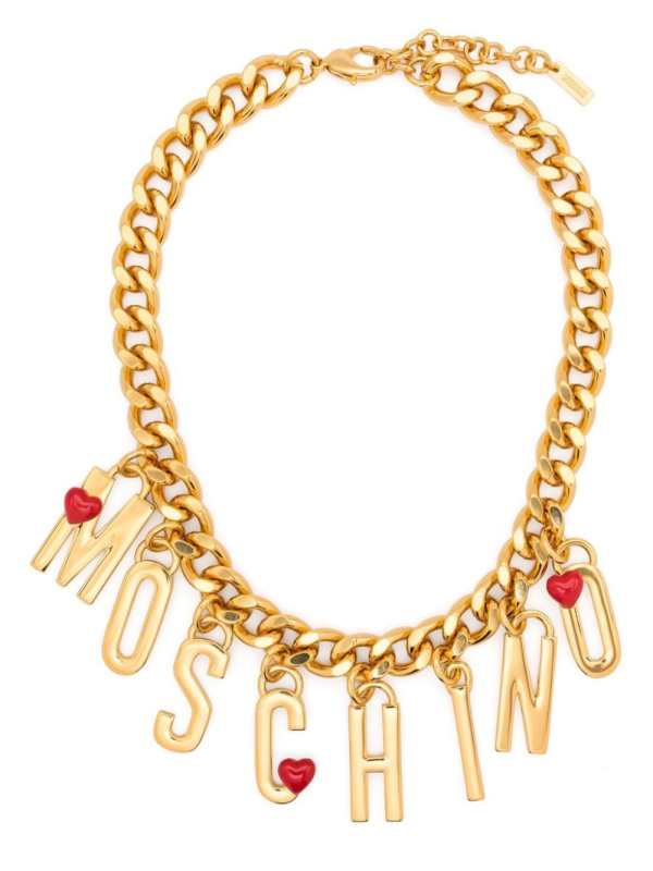 logo-lettering necklace