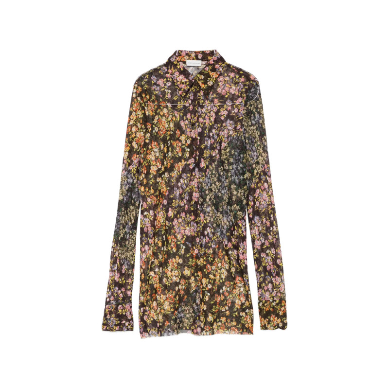 Dries Van Noten Floral-print Long-sleeve Shirt