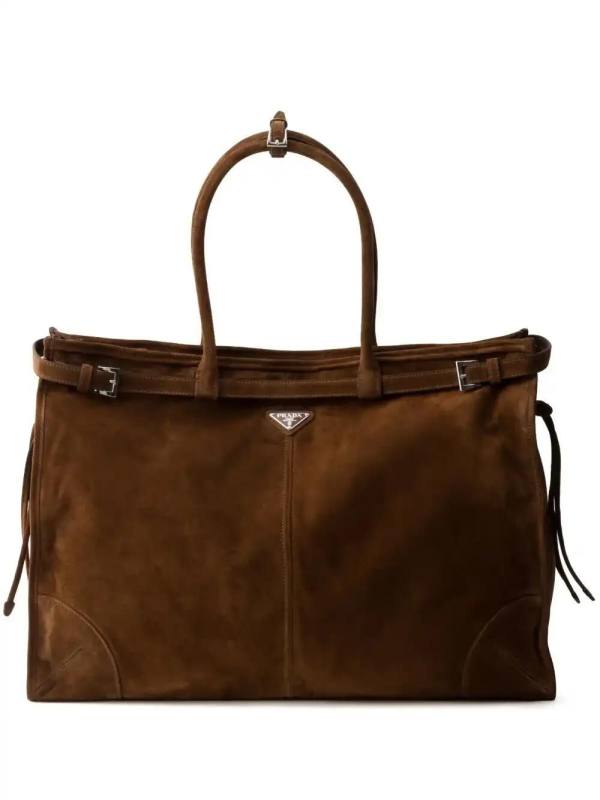 suede tote bag