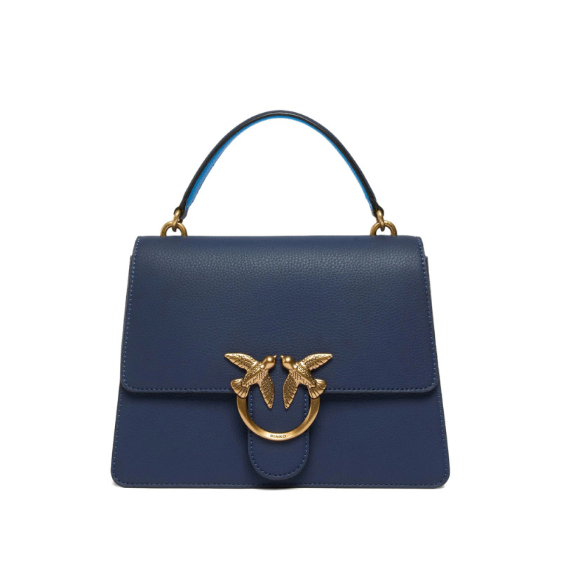 Pinko Love-Birds Leather Tote Bag