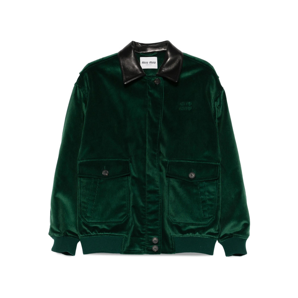 Miu Miu Leather-collar Jacket