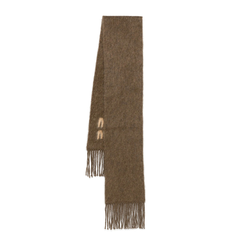 Miu Miu Intarsia-logo Scarf