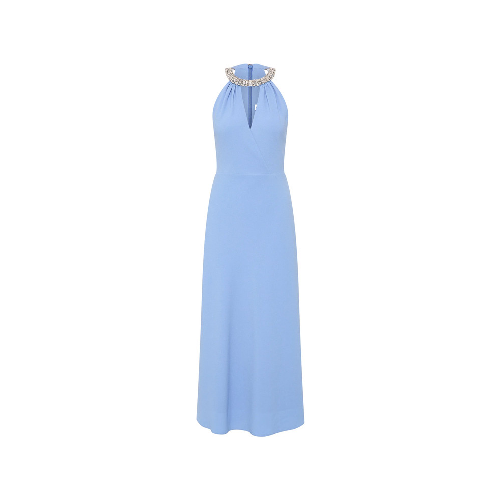 Rebecca Vallance Gimlet Halter Midi Dress