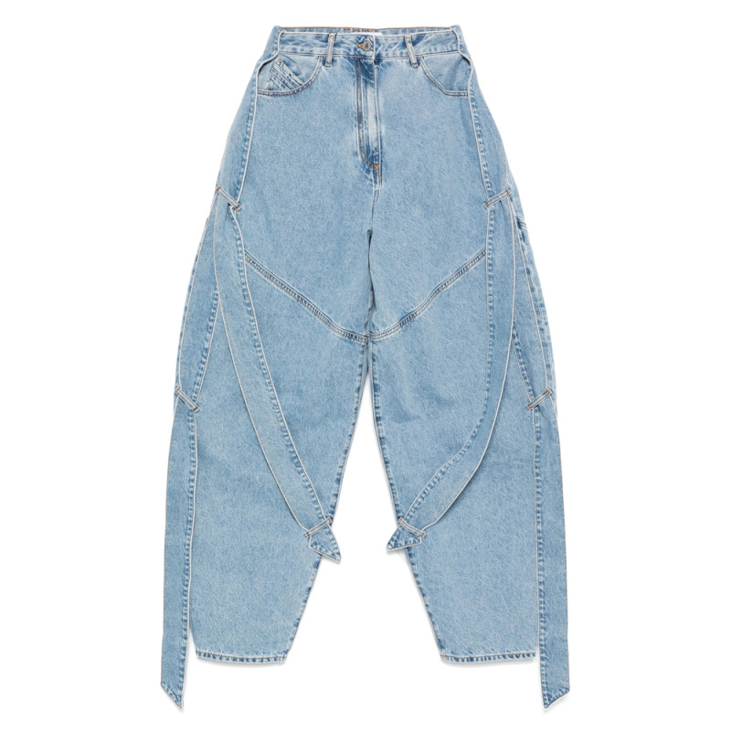 The Attico Multi-string Jeans