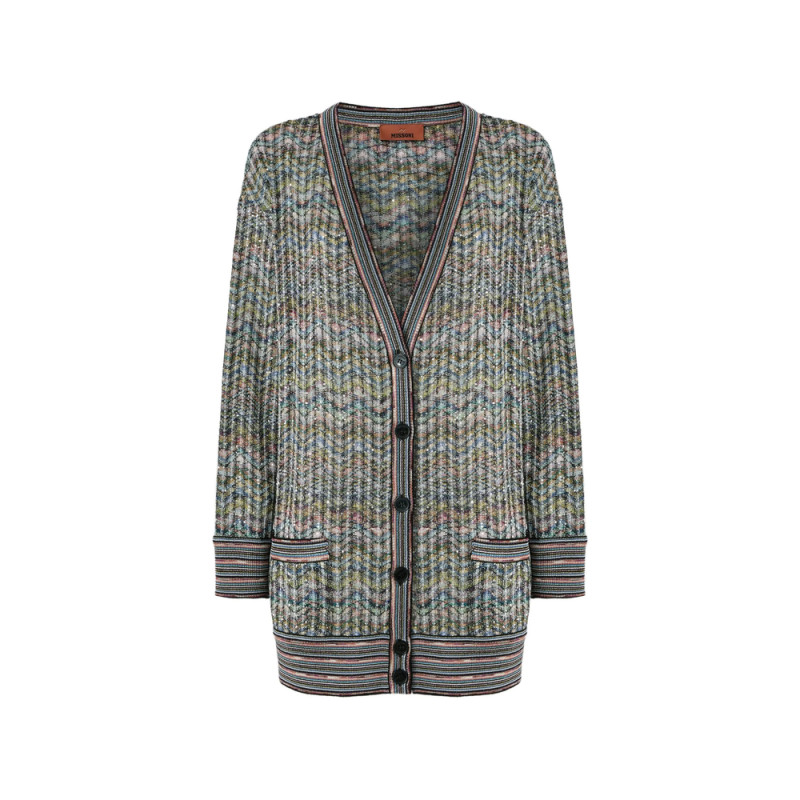 Missoni Sequin-embellished Zigzag-pattern Cardigan