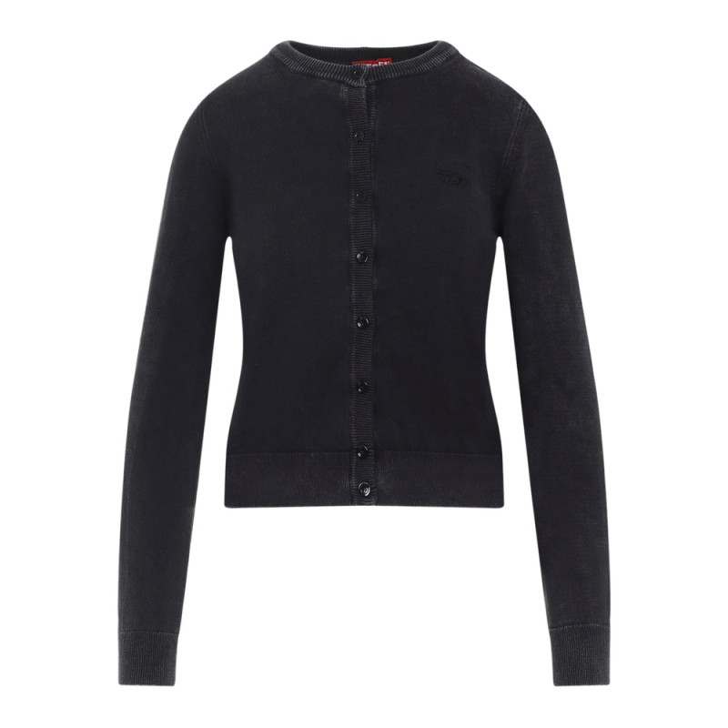 Diesel Button-fastening Logo-embroidered Cardigan