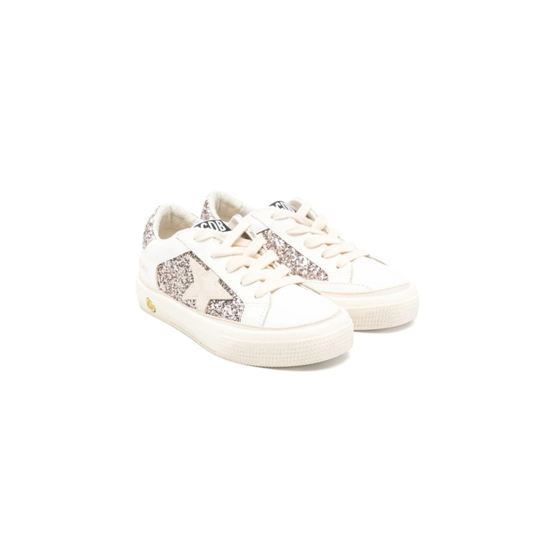 Golden Goose May Glitter-embellished Sneakers