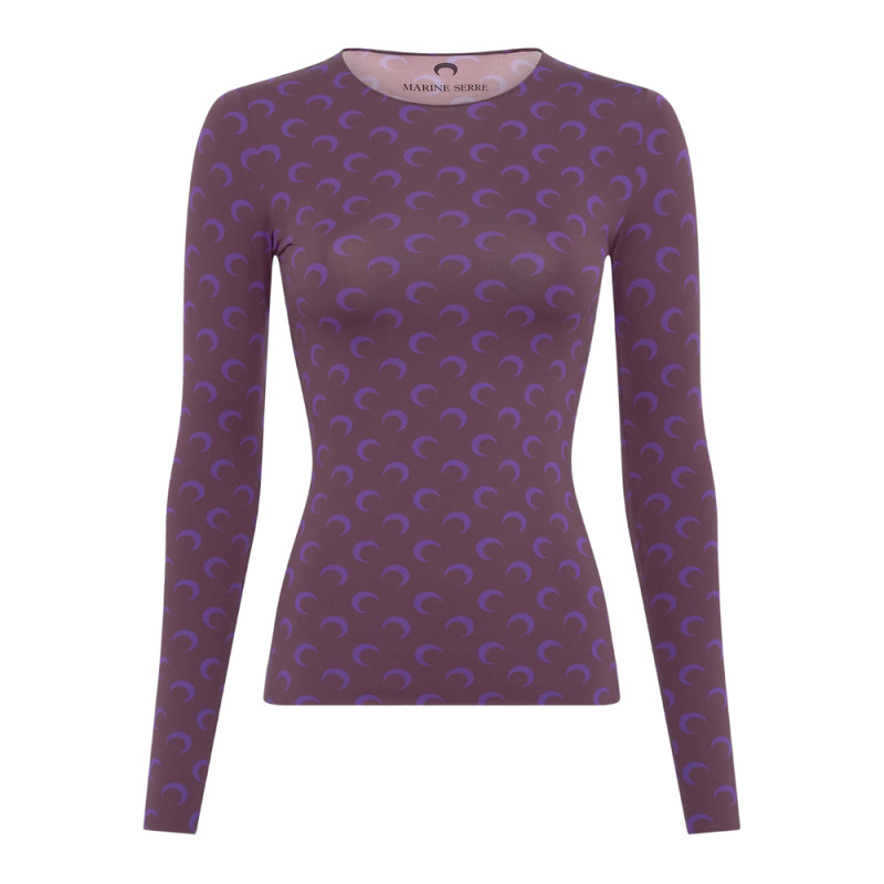 Marine Serre Moon-printed Long-sleeved T-shirt