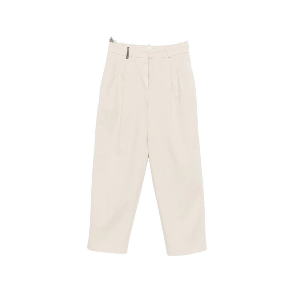 Peserico Pleated Cropped Trousers
