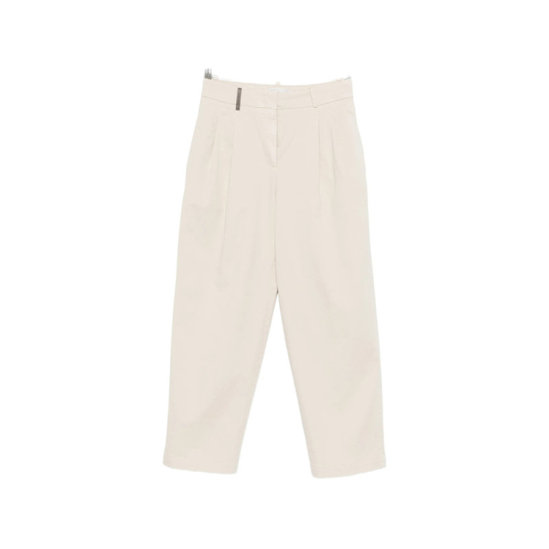 Peserico Pleated Cropped Trousers