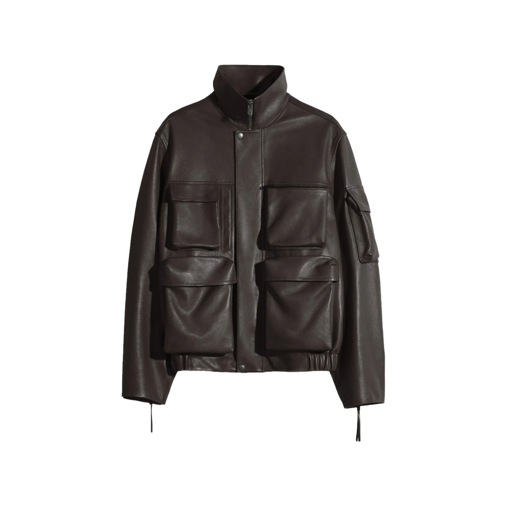 Lemaire Multi-pocket Leather Jacket
