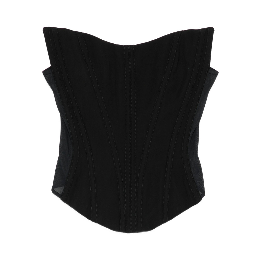 Mugler Strapless Corset-style Top