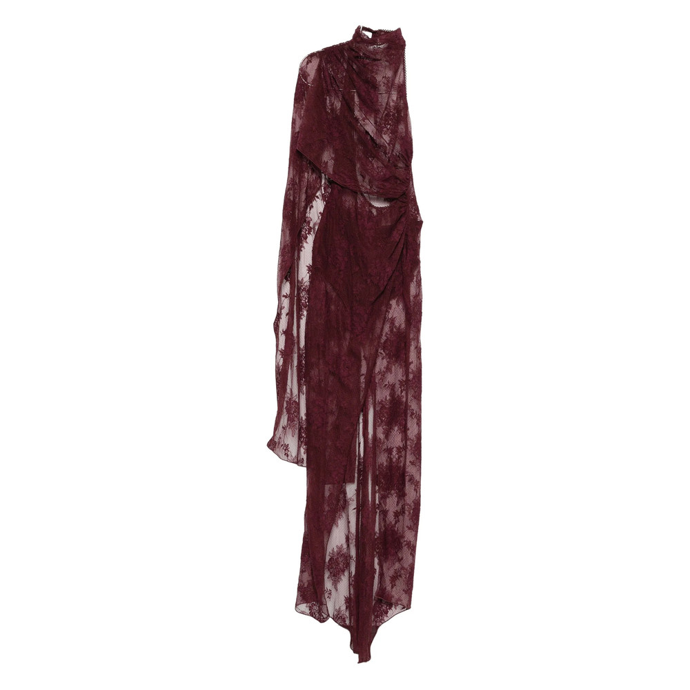 The Andamane Lace Draped Maxi Dress