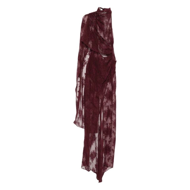 The Andamane Lace Draped Maxi Dress