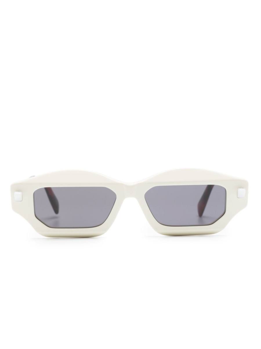 angular slim-frame sunglasses