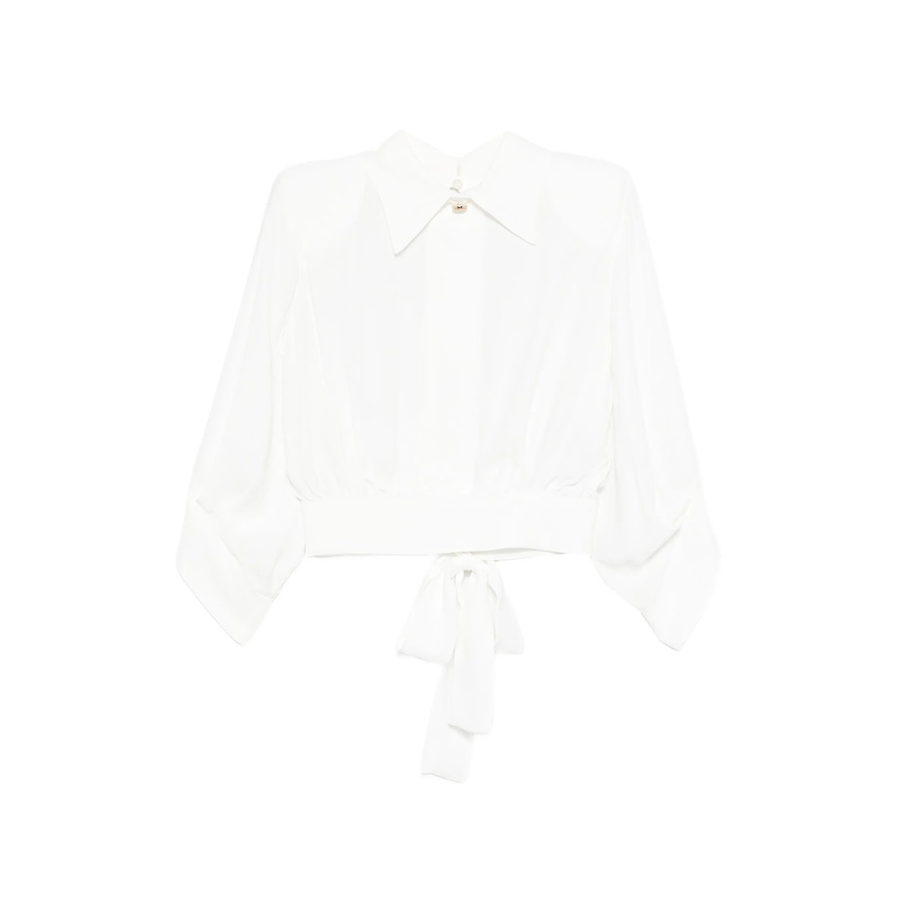 Elisabetta Franchi Open-back Collared Blouse