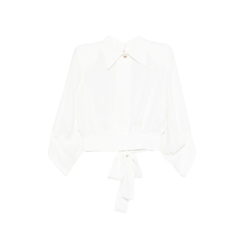 Elisabetta Franchi Open-back Collared Blouse