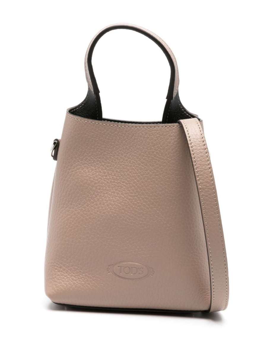 mini leather tote bag