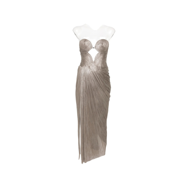 Maria Lucia Hohan Cut-out Lace-up Maxi Dress
