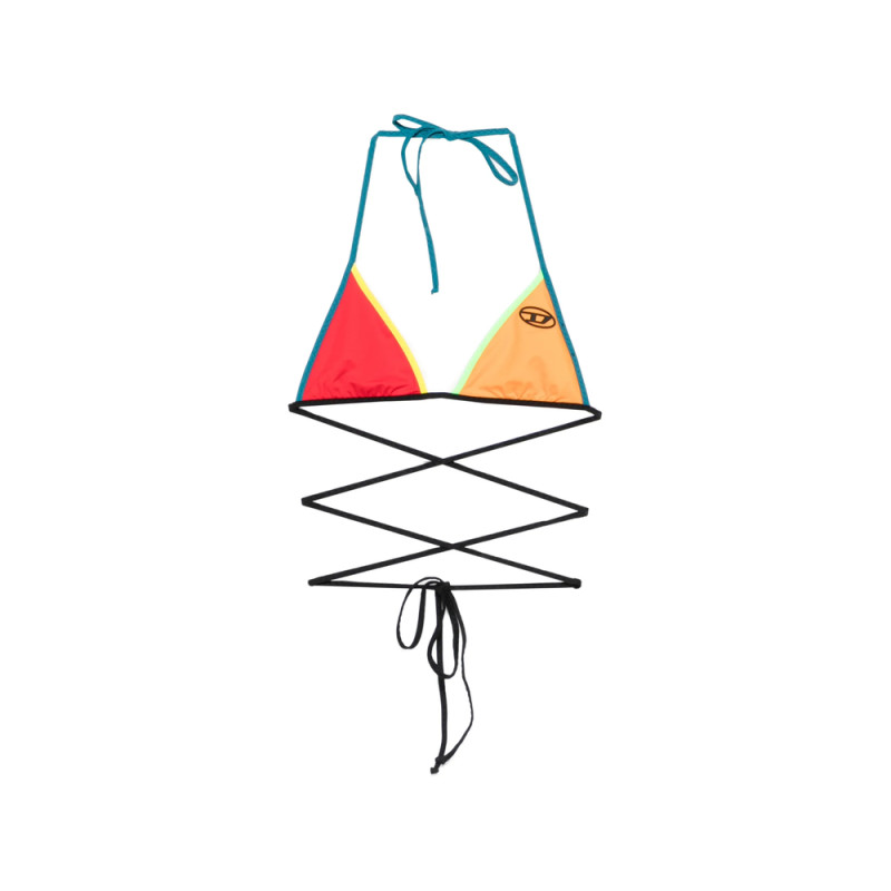 Diesel Logo-detail Tie Bikini Top