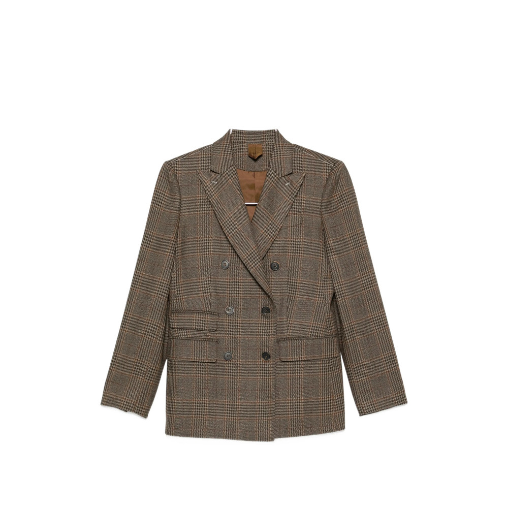 Max Mara Double-breasted Checked Blazer