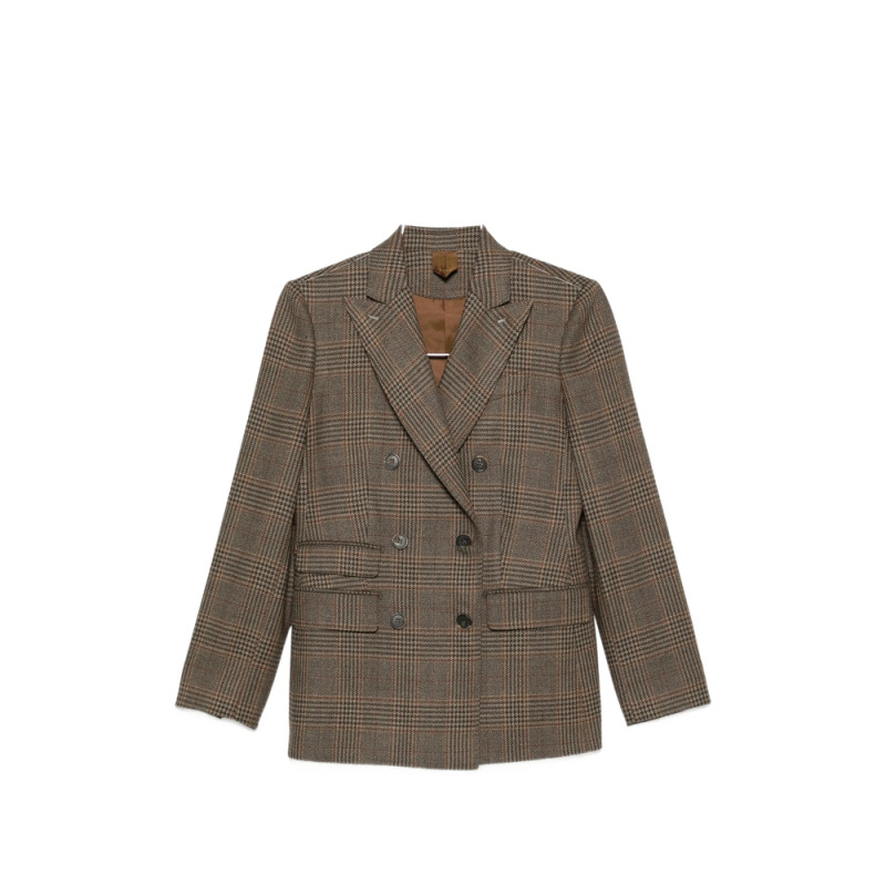 Max Mara Double-breasted Checked Blazer