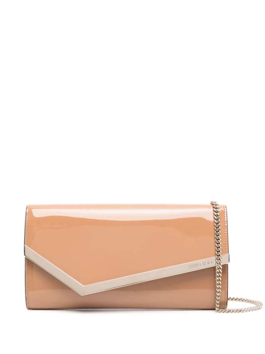 Emmie leather clutch bag