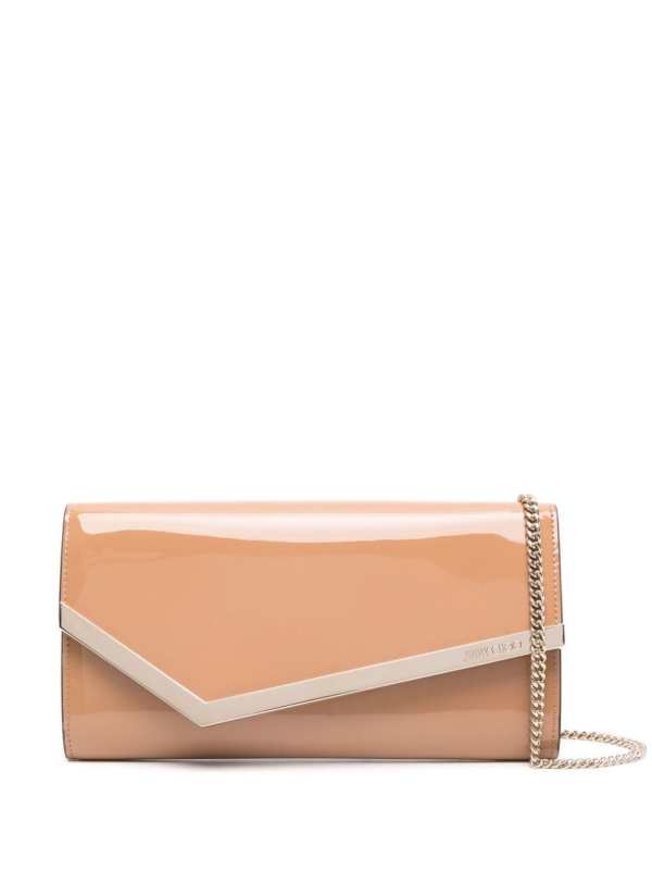Emmie leather clutch bag