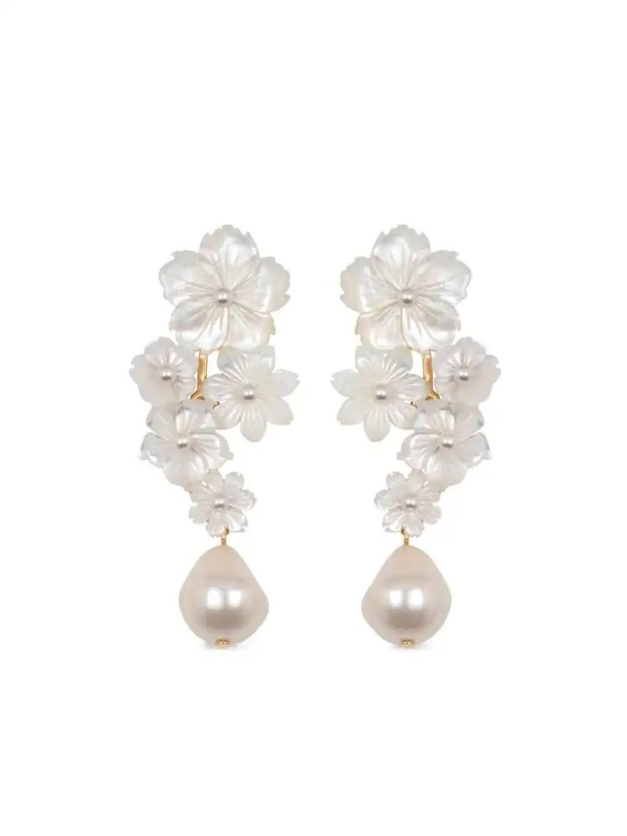 Makenzie floral drop earrings