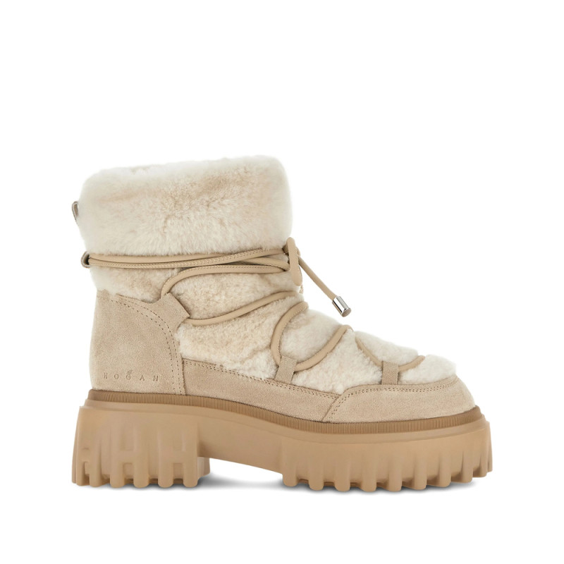 Hogan Shearling-trim Boots