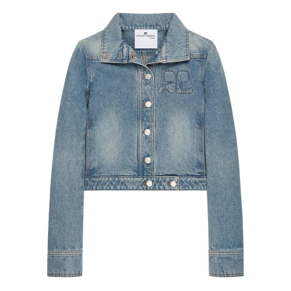 Courrèges Reedition Embroidered Denim Jacket