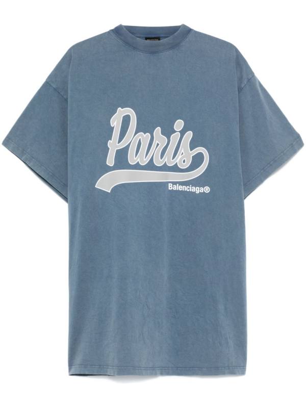 slogan-print T-shirt