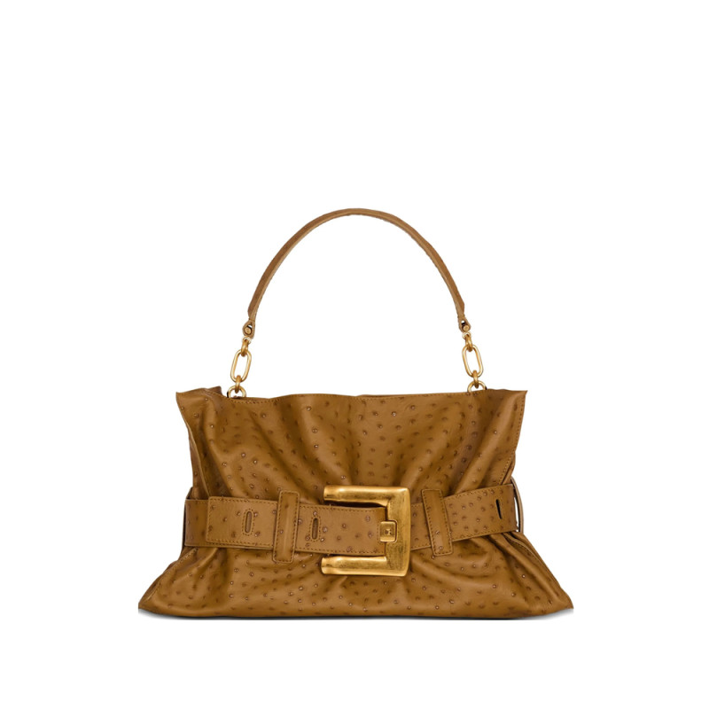 Balmain Medium Anthem Belt-detail Shoulder Bag