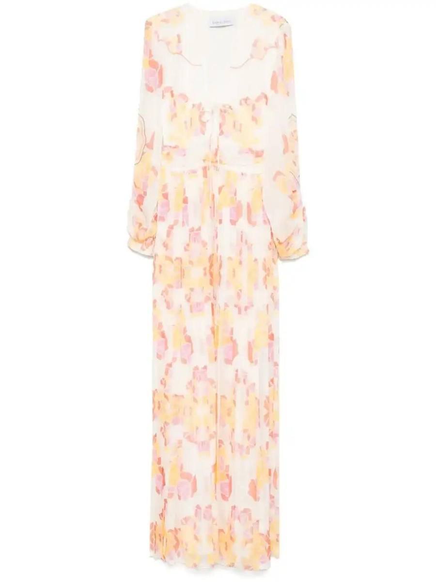 floral-print maxi dress