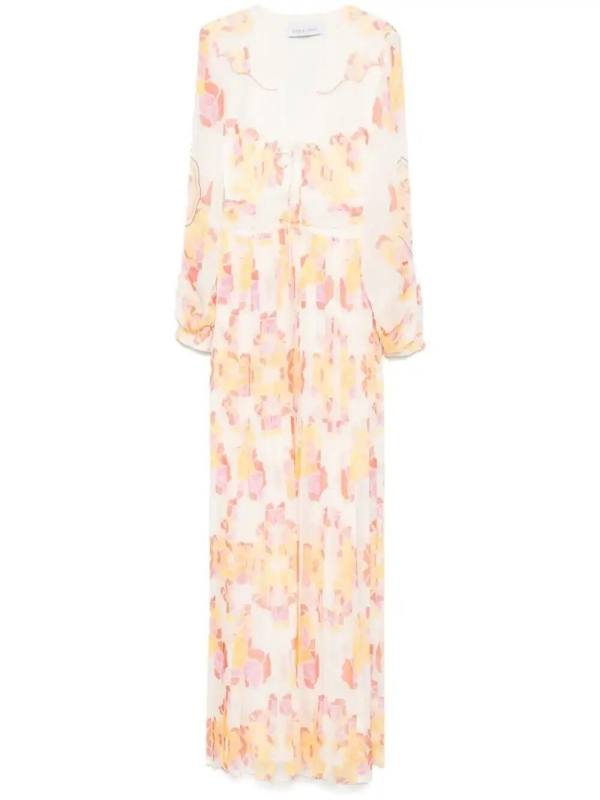 floral-print maxi dress