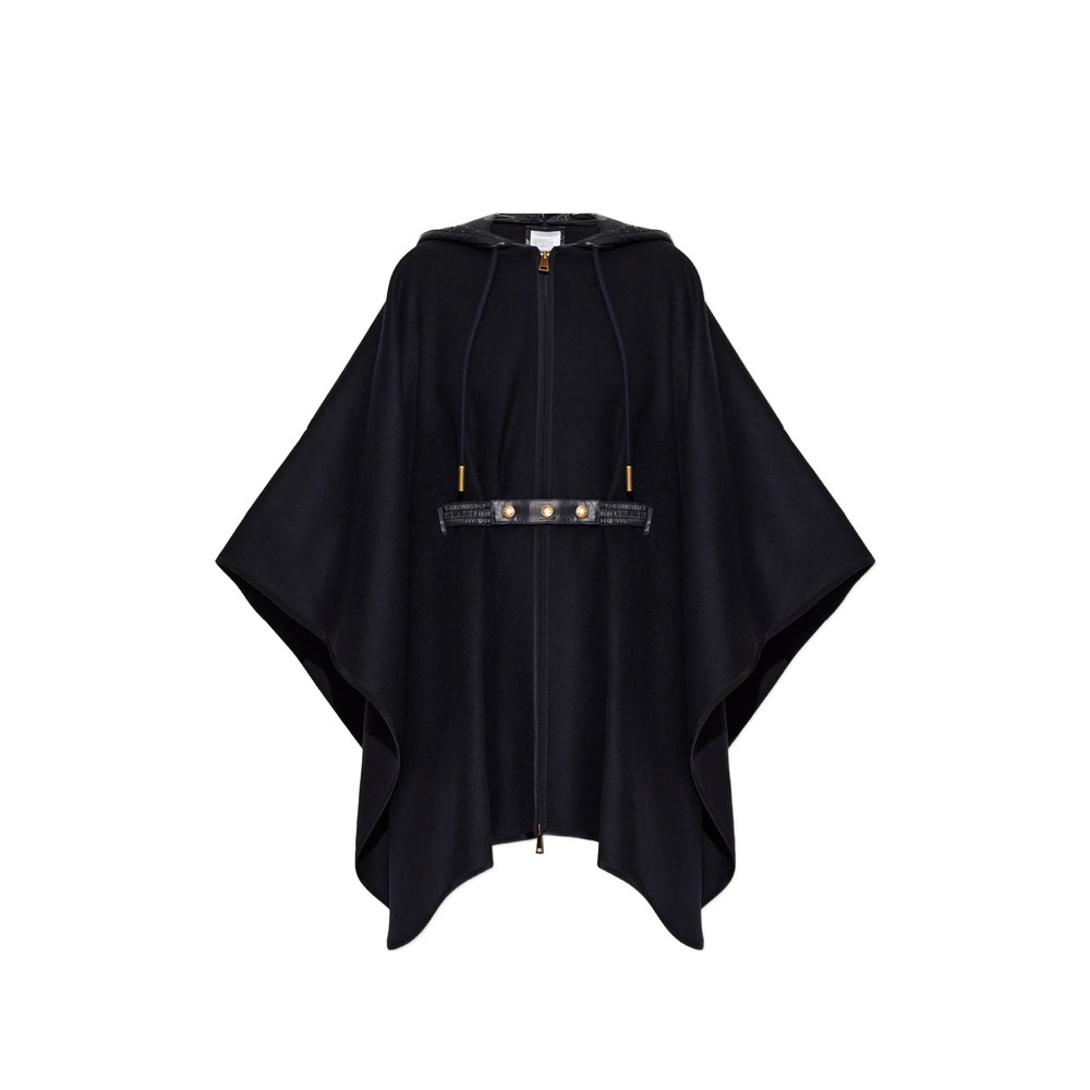 Moncler Hooded Belted Poncho
