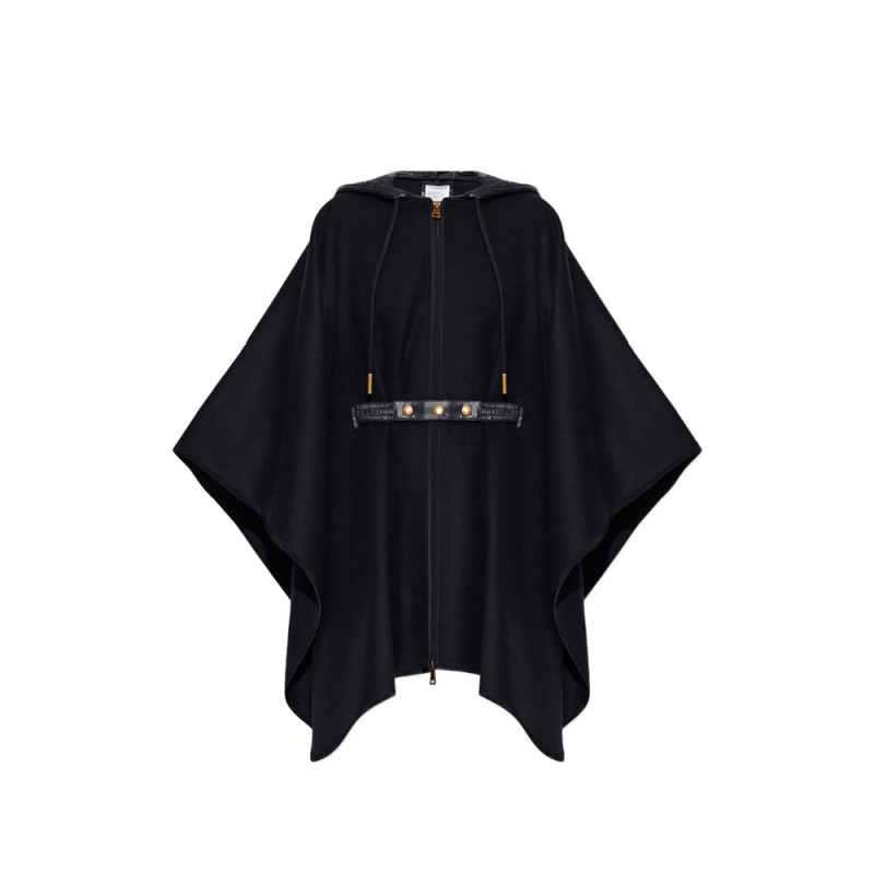 Moncler Hooded Belted Poncho