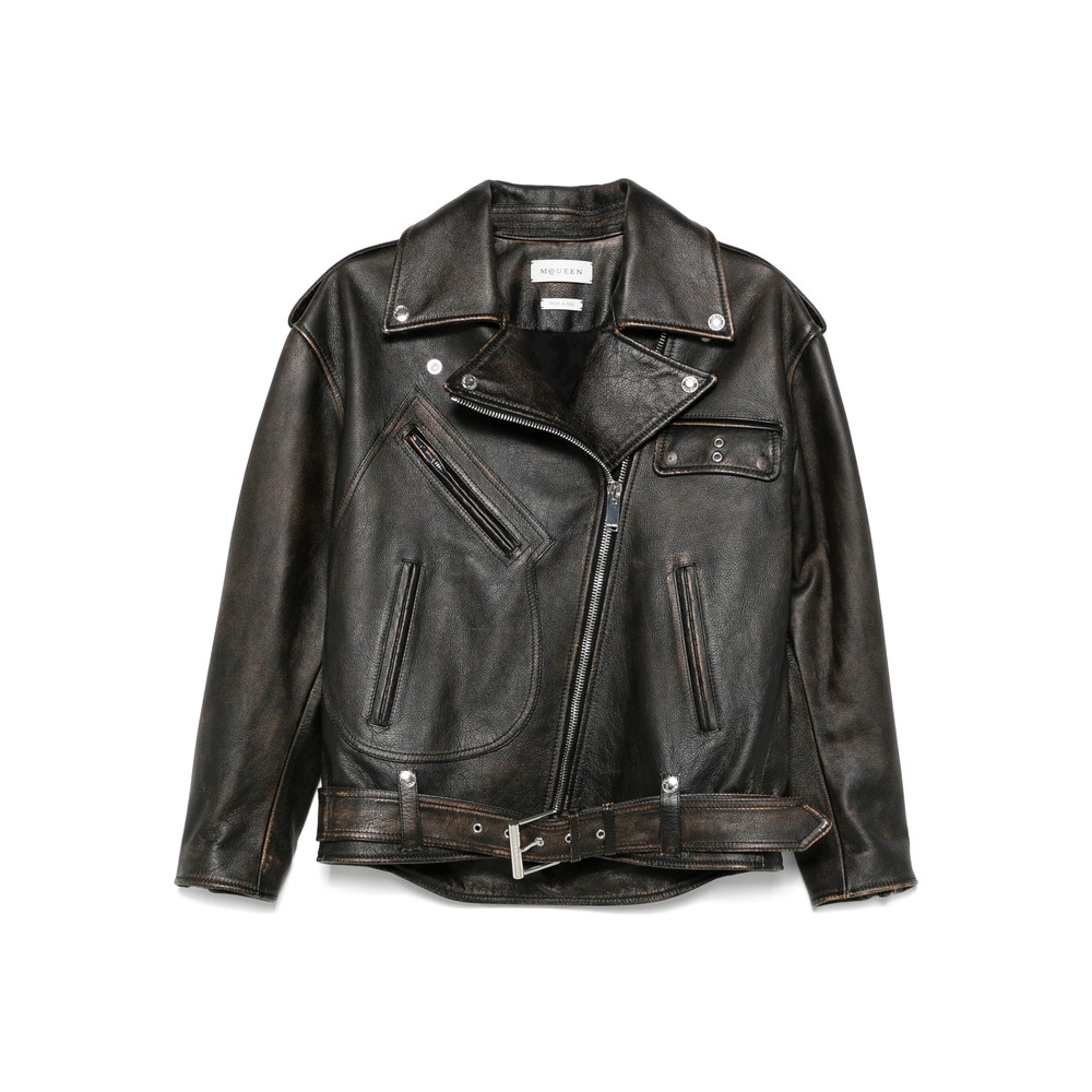 Alexander Mcqueen Leather Biker Jacket