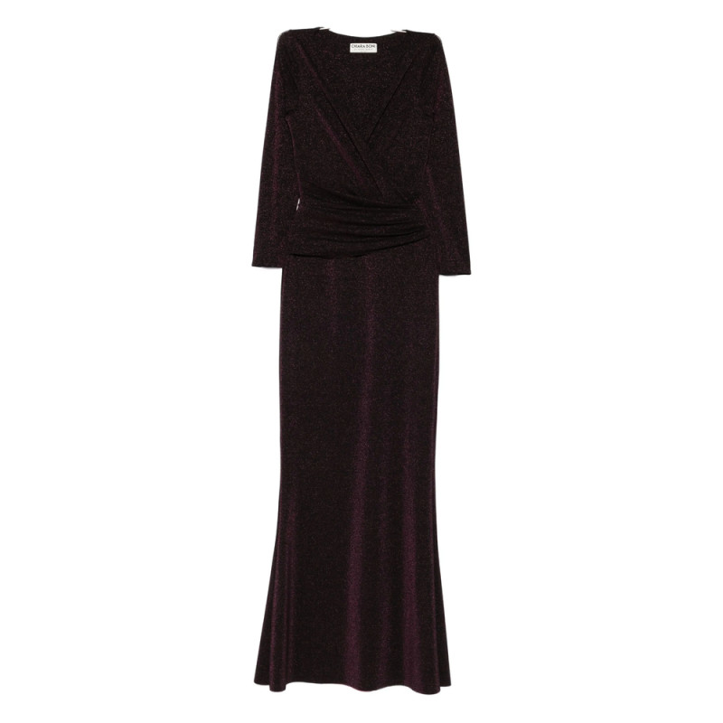 Chiara Boni Metallic Maxi Dress